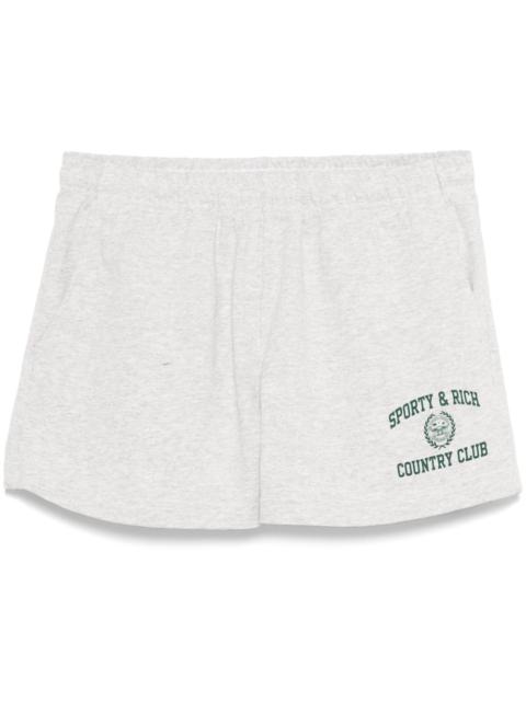 Sporty & Rich Varsity Crest shorts