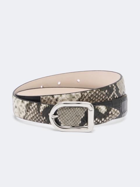 DÉHANCHE Mija snake and croc-effect leather belt