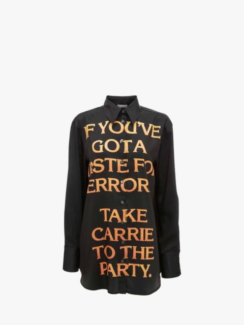 JW Anderson CARRIE - QUOTE PRINT SHIRT