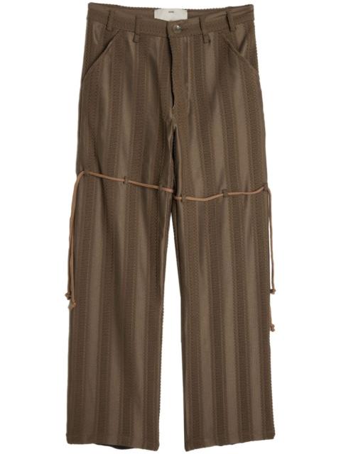 Song for the Mute chain-lace wide-leg trousers