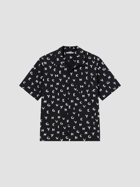 Givenchy Men's Shirt in Poplin with Brushed Print - Black White