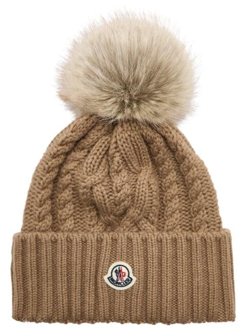 Moncler Pompom wool-blend beanie