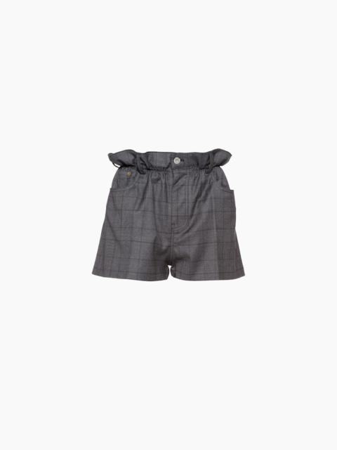 Miu Miu Prince of Wales check shorts