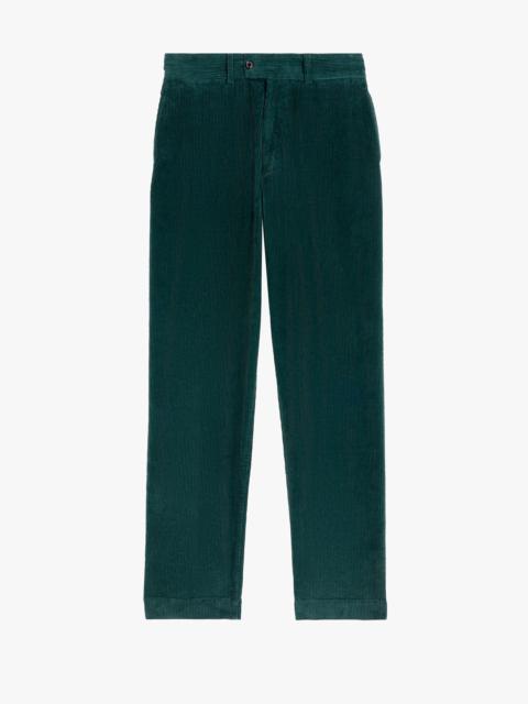 Mackintosh TEAL CORDUROY COTTON CHINO TROUSERS