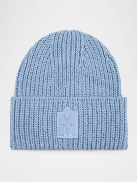 MACKAGE Men's M-Logo Patch Beanie Hat
