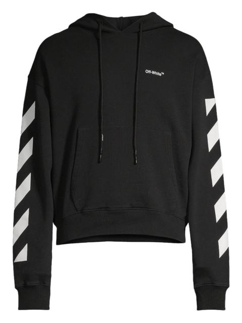 Off-White diagonal-stripes logo hoodie