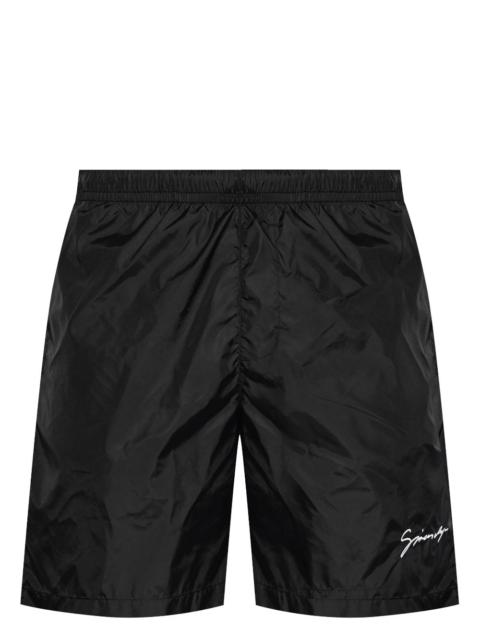 Givenchy logo-embroidered swim shorts