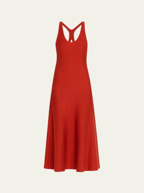 GABRIELA HEARST Bastien Cutout Racerback Midi Dress