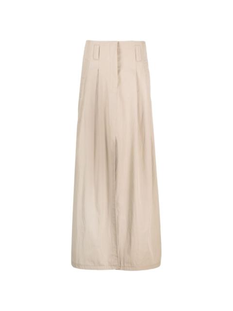 high-waisted maxi skirt