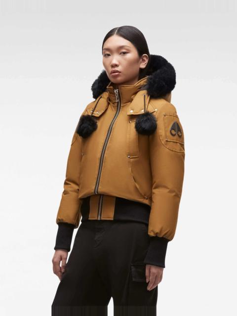 MOOSE KNUCKLES ORGINAL DEBBIE SHEARLING BOMBER JACKET