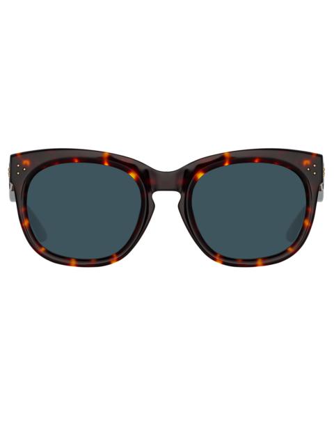 JENSON D-FRAME SUNGLASSES IN TORTOISESHELL