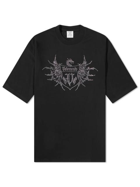 VETEMENTS VETEMENTS Crystal Logo Fitted Tee
