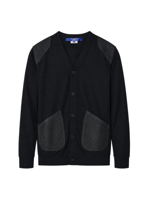 Junya Watanabe MAN Wool Jersey Cowhide Cardigan