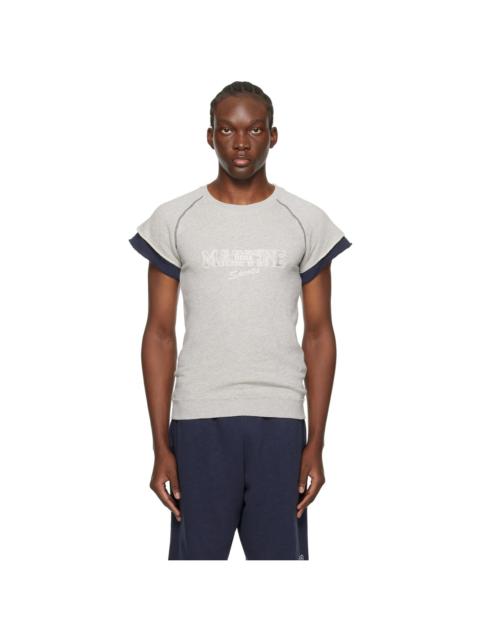 Martine Rose Gray Embroidered T-Shirt