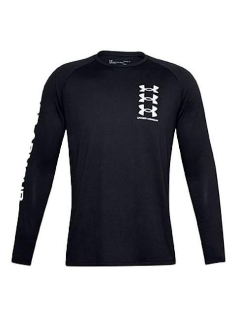 Under Armour Under Armour Tech Triple Logo Long Sleeve Shirt 'Black' 1357239-001