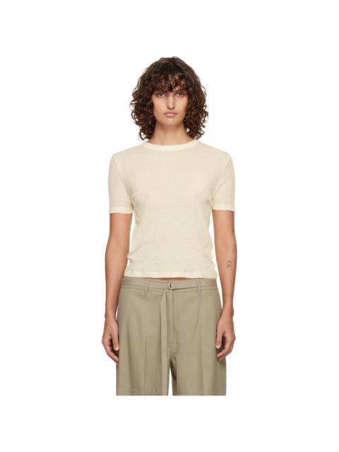 LE17SEPTEMBRE Off-White Classic Cotton T-shirt