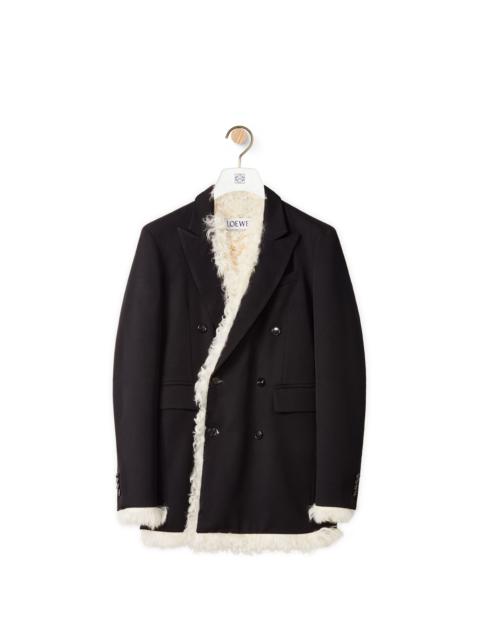 Loewe Jacket in wool and shearling
