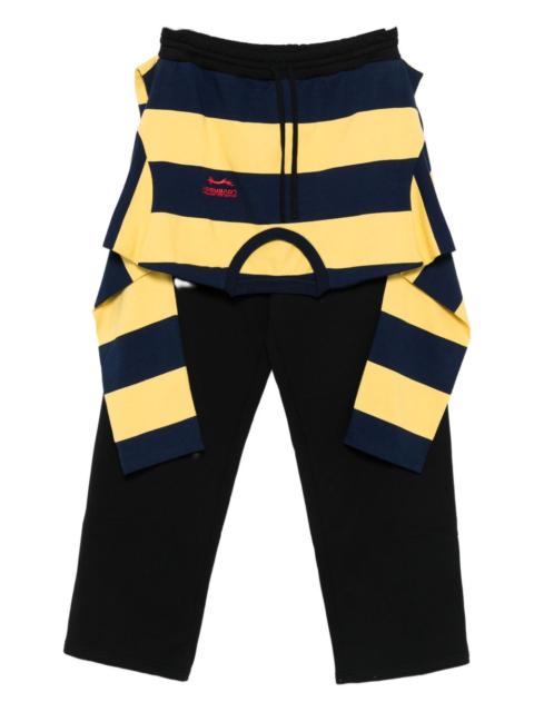 CHARLES JEFFREY LOVERBOY stripe-overlay track pants