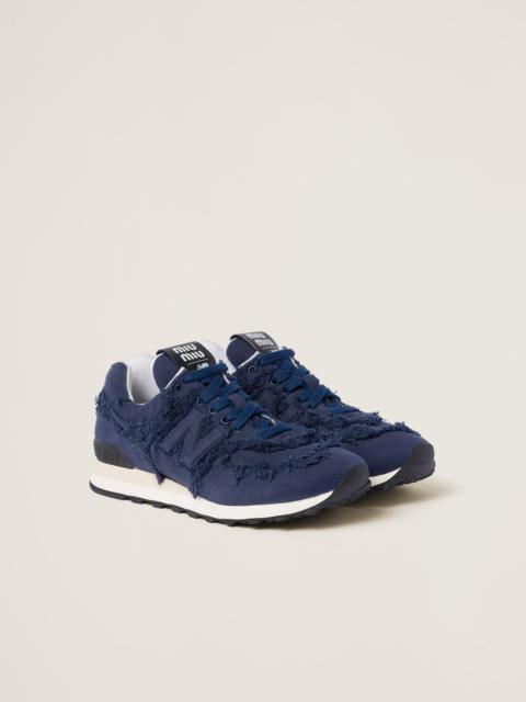 Miu Miu New Balance 574 x Miu Miu denim sneakers