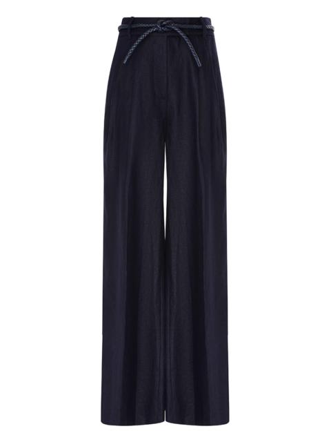 Zimmermann NATURA LINEN WIDE LEG PANT