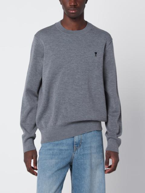 AMI Paris Grey Ami de Coeur sweater