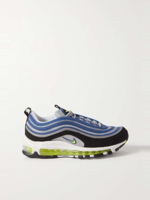 Nike Air Max 97 nubuck and metallic mesh sneakers
