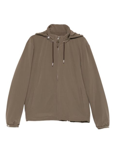 Sandro zip-up hooded jacket