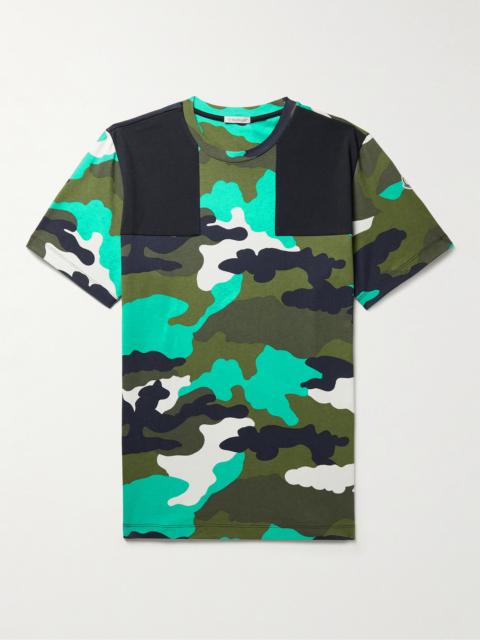 Moncler Camouflage-Print Cotton-Jersey T-Shirt