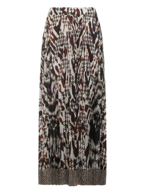 Pierre-Louis Mascia houndstooth-pattern maxi skirt