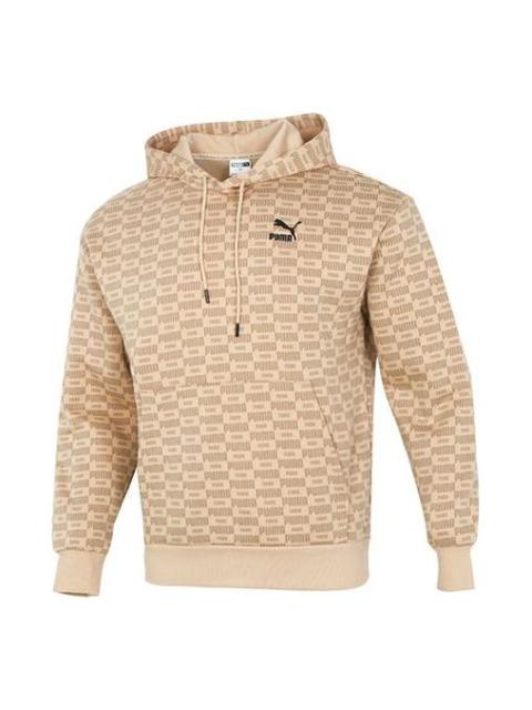 PUMA PUMA Luxe Aop Full Print Logo Knit Khaki 534409-20