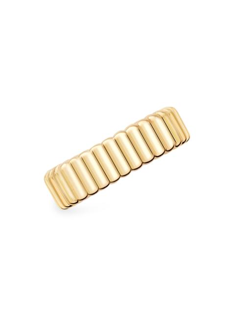 Boucheron Women's Quatre Grosgrain 18K Yellow Gold Single Earring - Gold