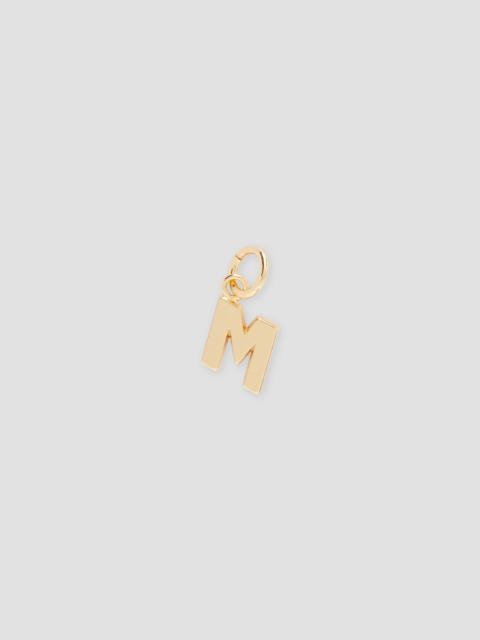 MSGM Brass letter M charm