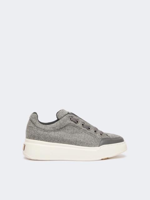 Max Mara MAXIWS Water-repellent cashmere trainers - DARK GREY
