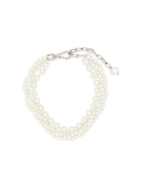 layered chunky pearl Necklace