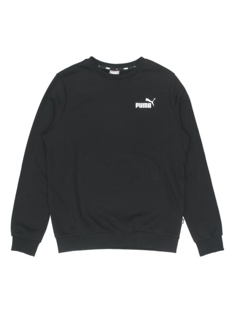 PUMA Casual SportsKnitted Crew Neck Pullover Black 589034-01