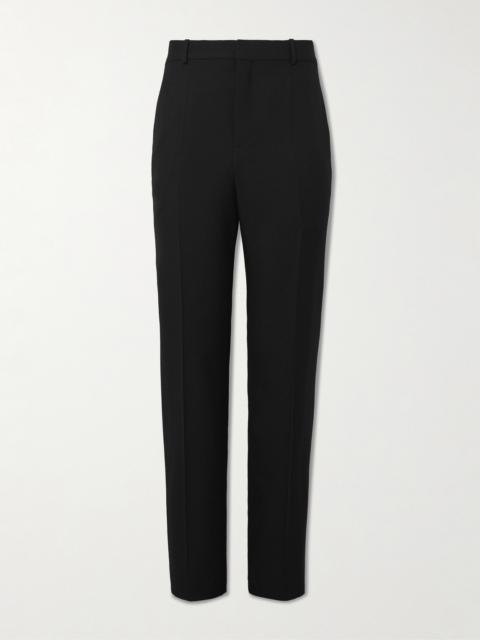 SAINT LAURENT Straight-Leg Wool-Twill Trousers