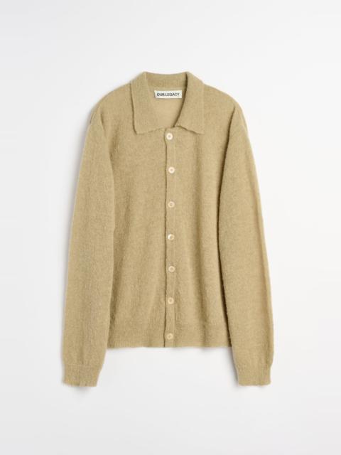 Our Legacy Evening Polo Soft Sage Fuzzy Alpaca