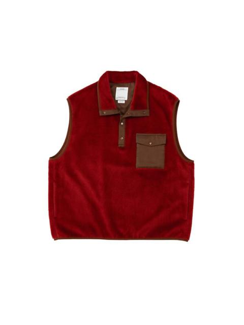 visvim BARLOW P.O. VEST RED