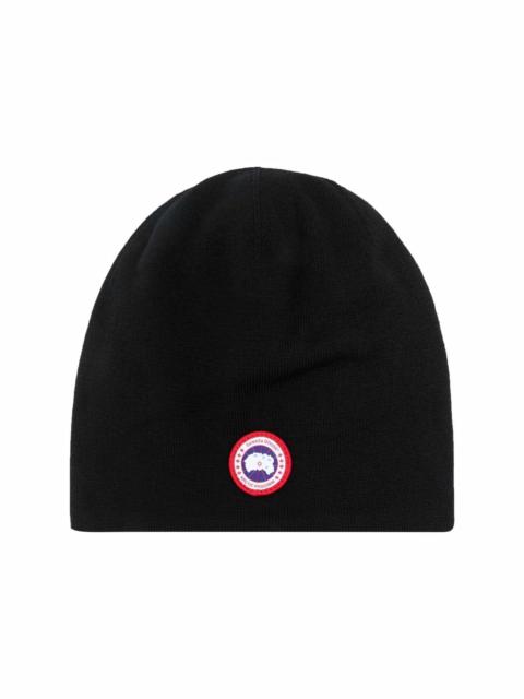 Canada Goose logo-patch detail beanie