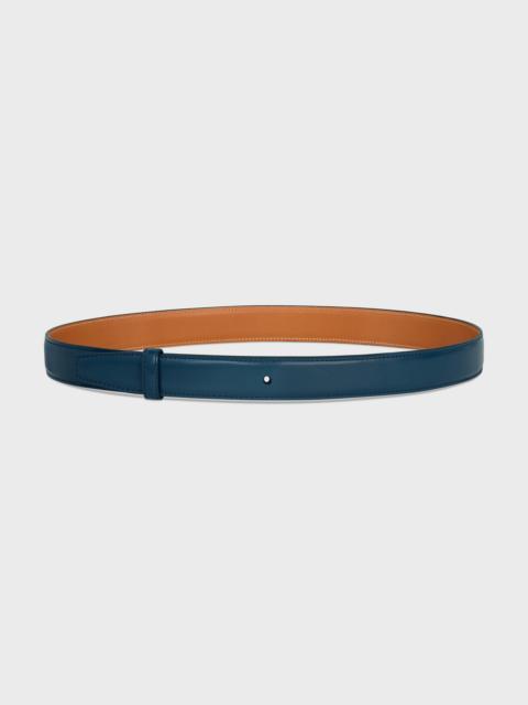 CELINE Reversible Strap 25 IN TAURILLON AND NATURAL CALFSKIN