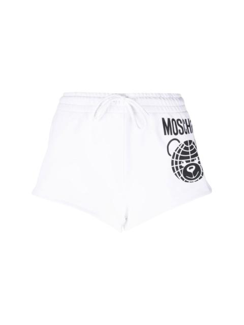 logo print mini shorts