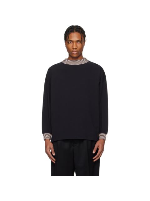 BODE Black Duotone Mockneck Top