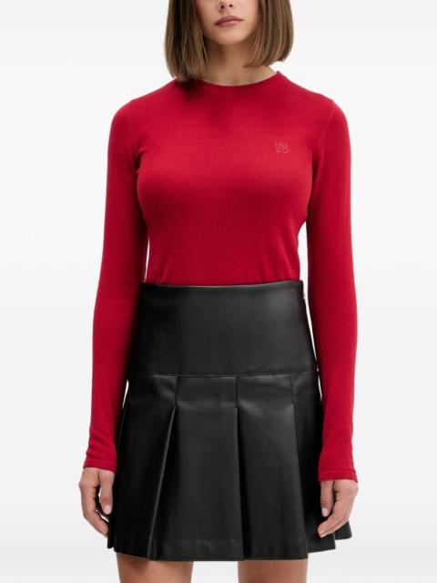 HUGO logo-detail long-sleeveT-shirt