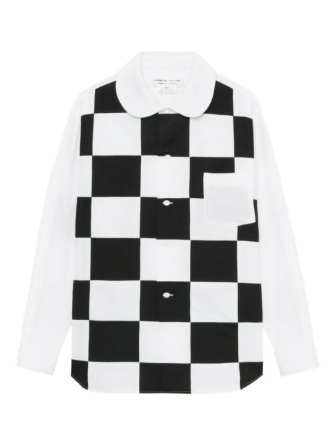 Comme des Garçons Comme des Garçons Checker Board Peter Pan-collar shirt