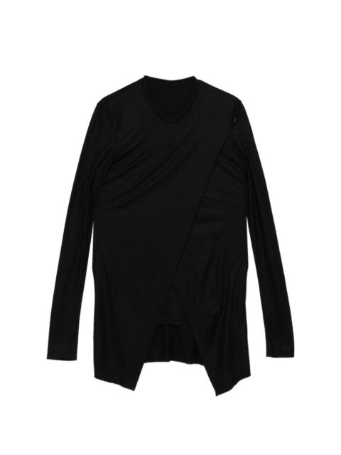 Julius oblique-cut T-shirt