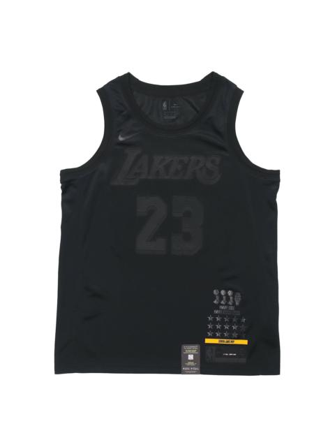 Nike Nike Connected Jersey NBA lakers LeBron James MVP Black CI2030 010 REVERSIBLE