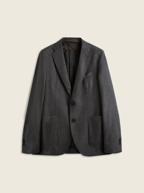 SLOWEAR Slim fit wool and cashmere flannel jacket