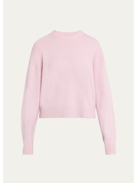 Theory Cashmere Cropped Crewneck Sweater
