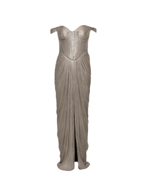 MARIA LUCIA HOHAN Susie off-shoulder corset maxi dress