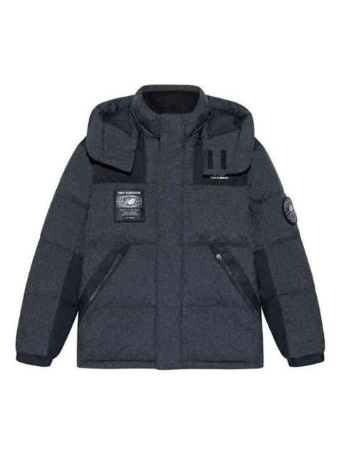 New Balance New Balance Hooded Warm Jacket 'Grey Black' NPA43141-BK